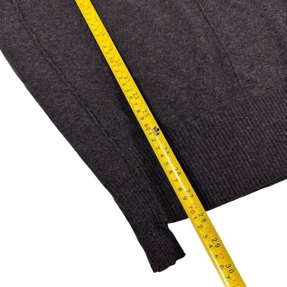 All Saints Sweater Sz.6 Dark Brown Knit Cold Shoulder Grunge Off Shoulder Y2K - Picture 8 of 11